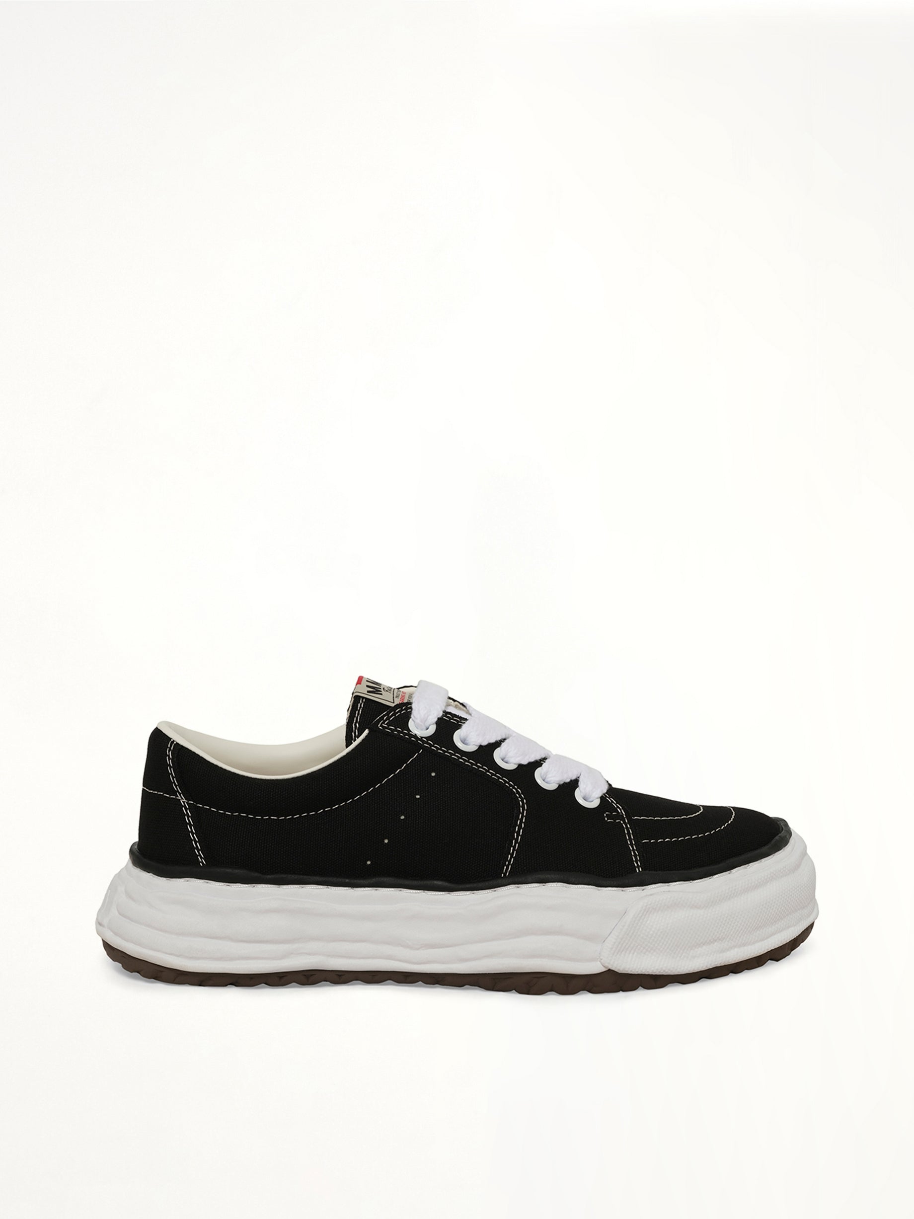 MAISON MIHARA YASUHIRO Eric OG Sneaker in Black/White Side View from MARAIS