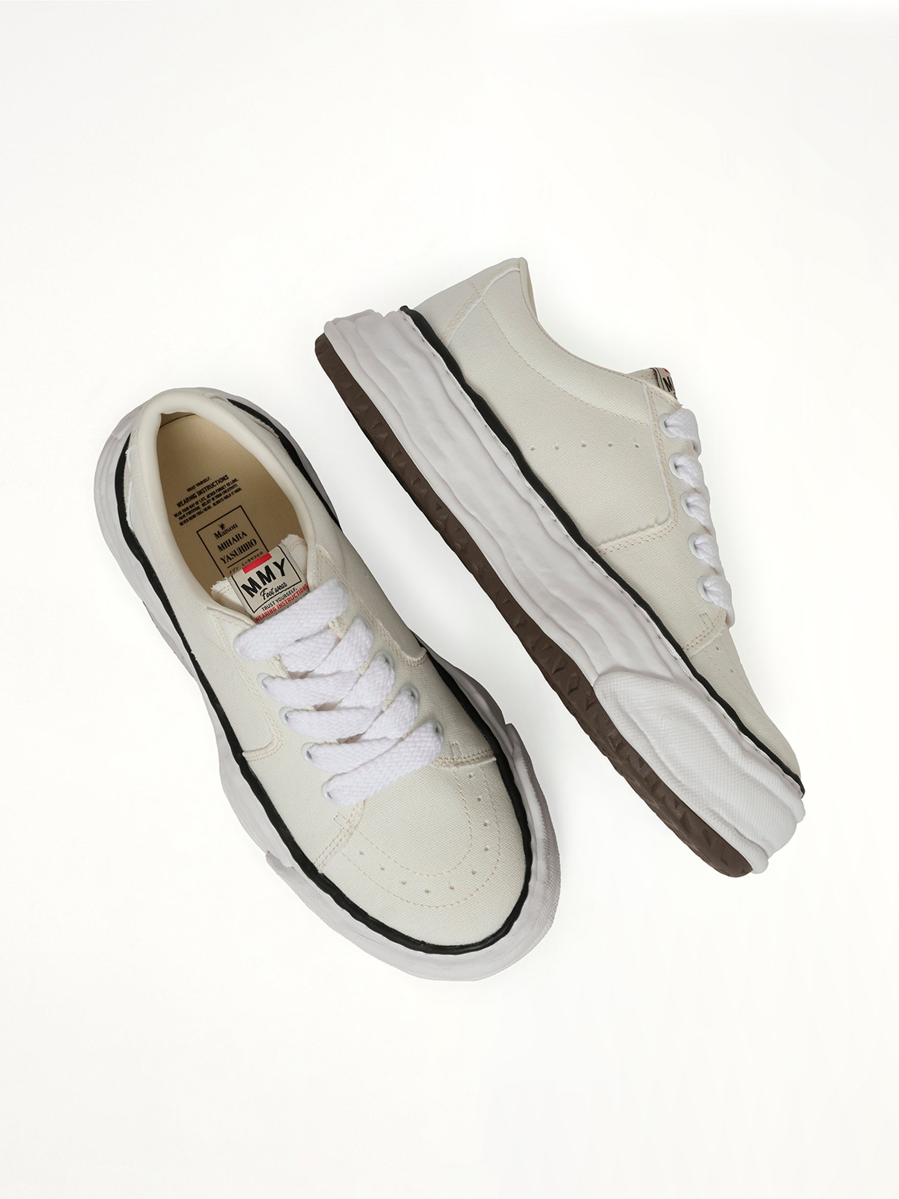 MAISON MIHARA YASUHIRO Eric OG Sneaker in White Top View from MARAIS