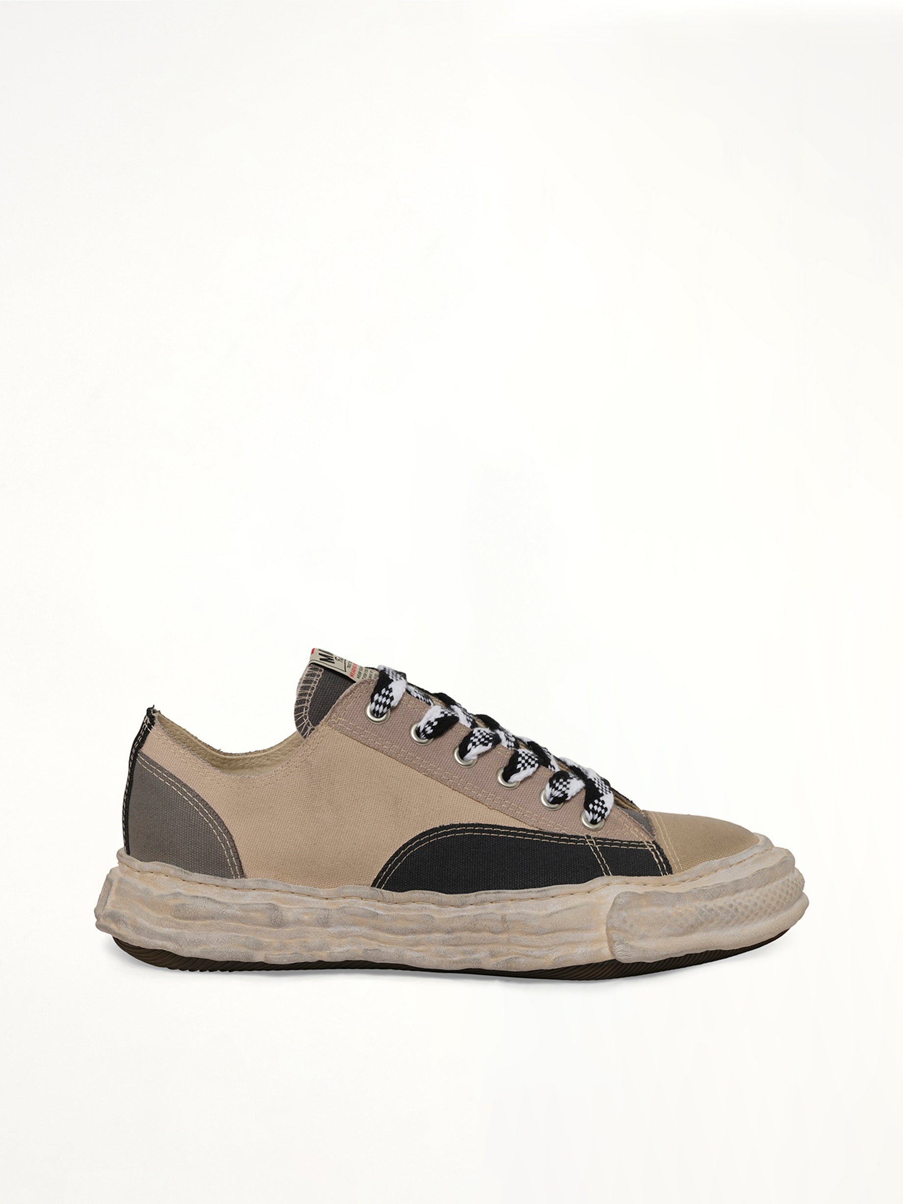 MAISON MIHARA YASUHIRO Exclusive Peterson 23 OG Multicolour Sneaker in Black/White Side View from MARAIS