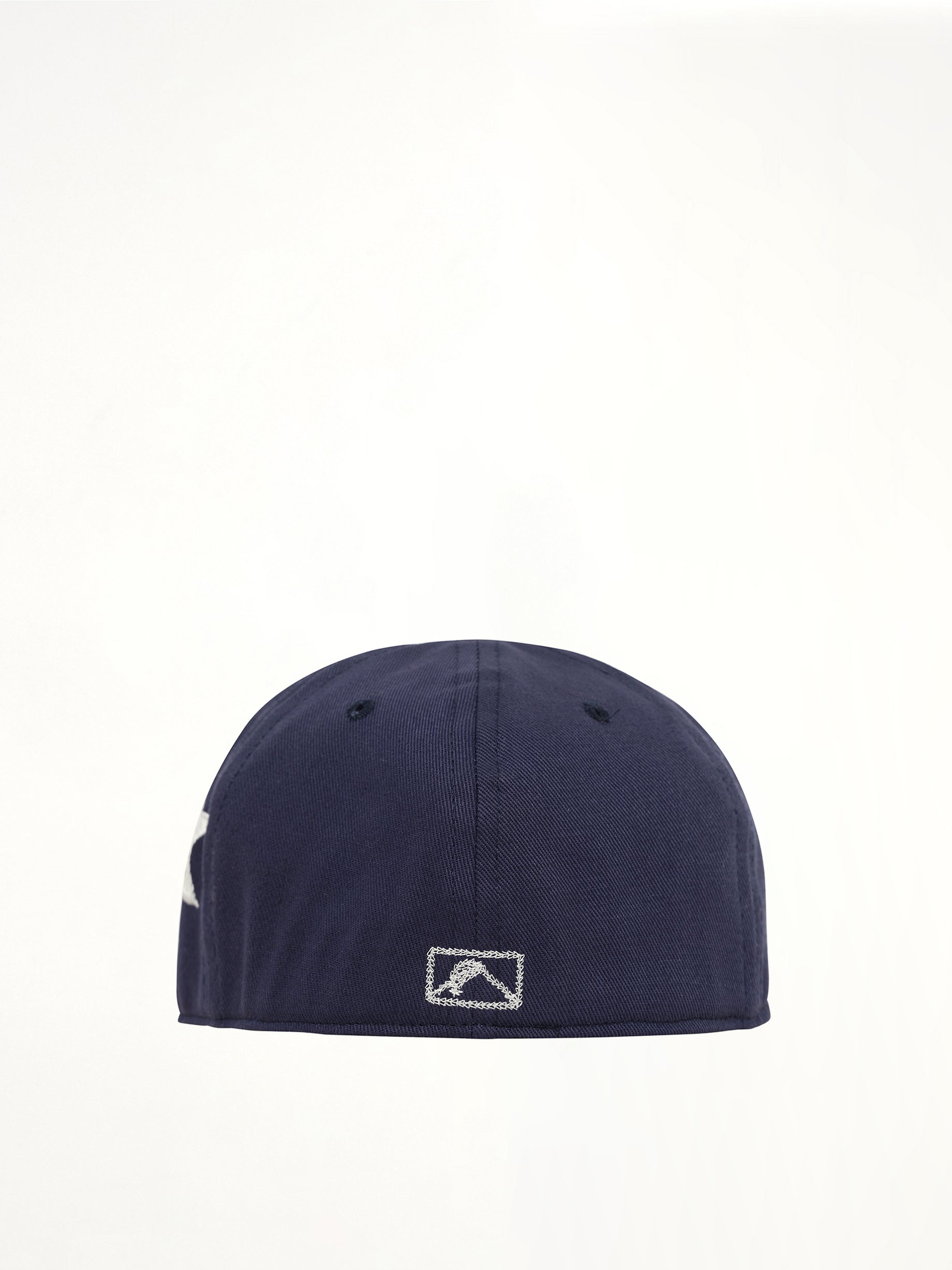 RHUDE Grapevine R-Crown Fitted Hat in Navy/White Back View from MARAIS
