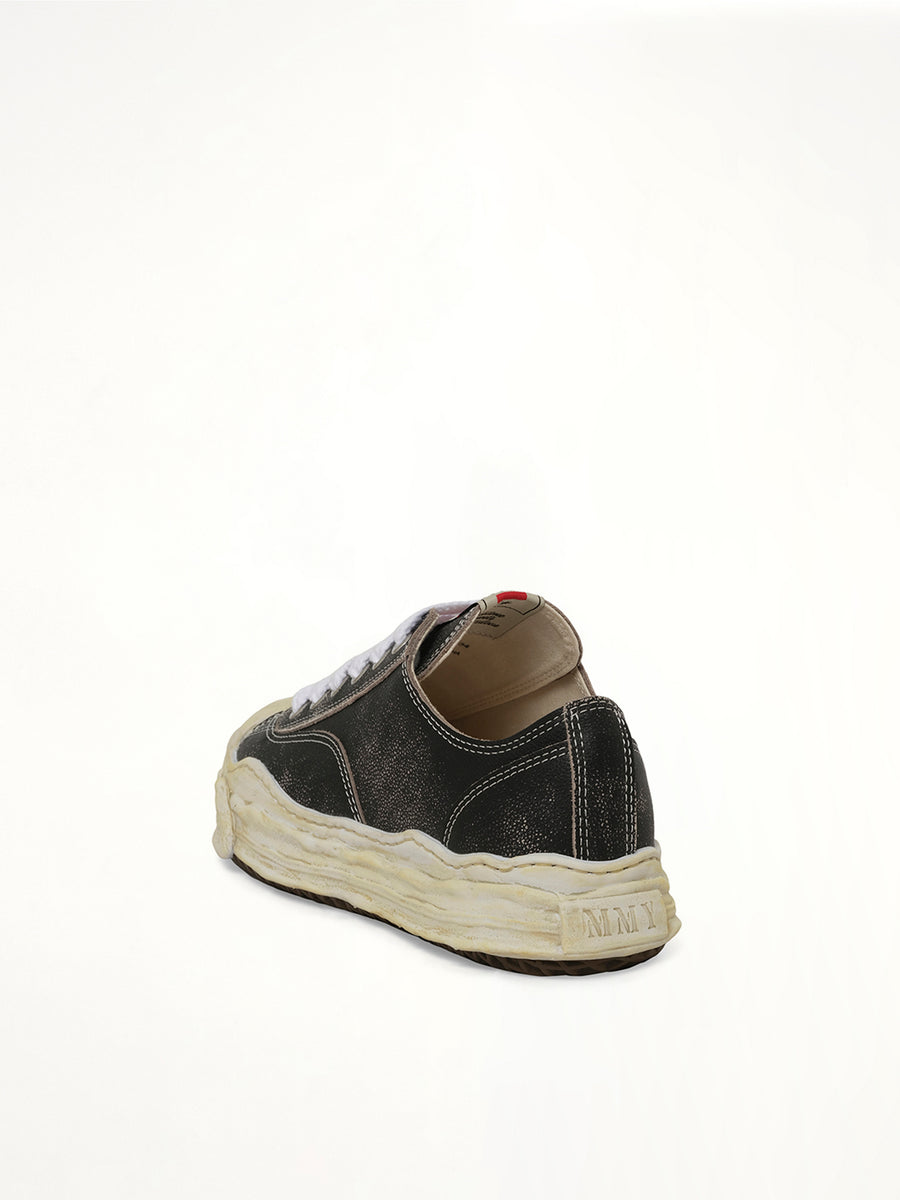 Hank OG Shrink Leather Sneaker in Black