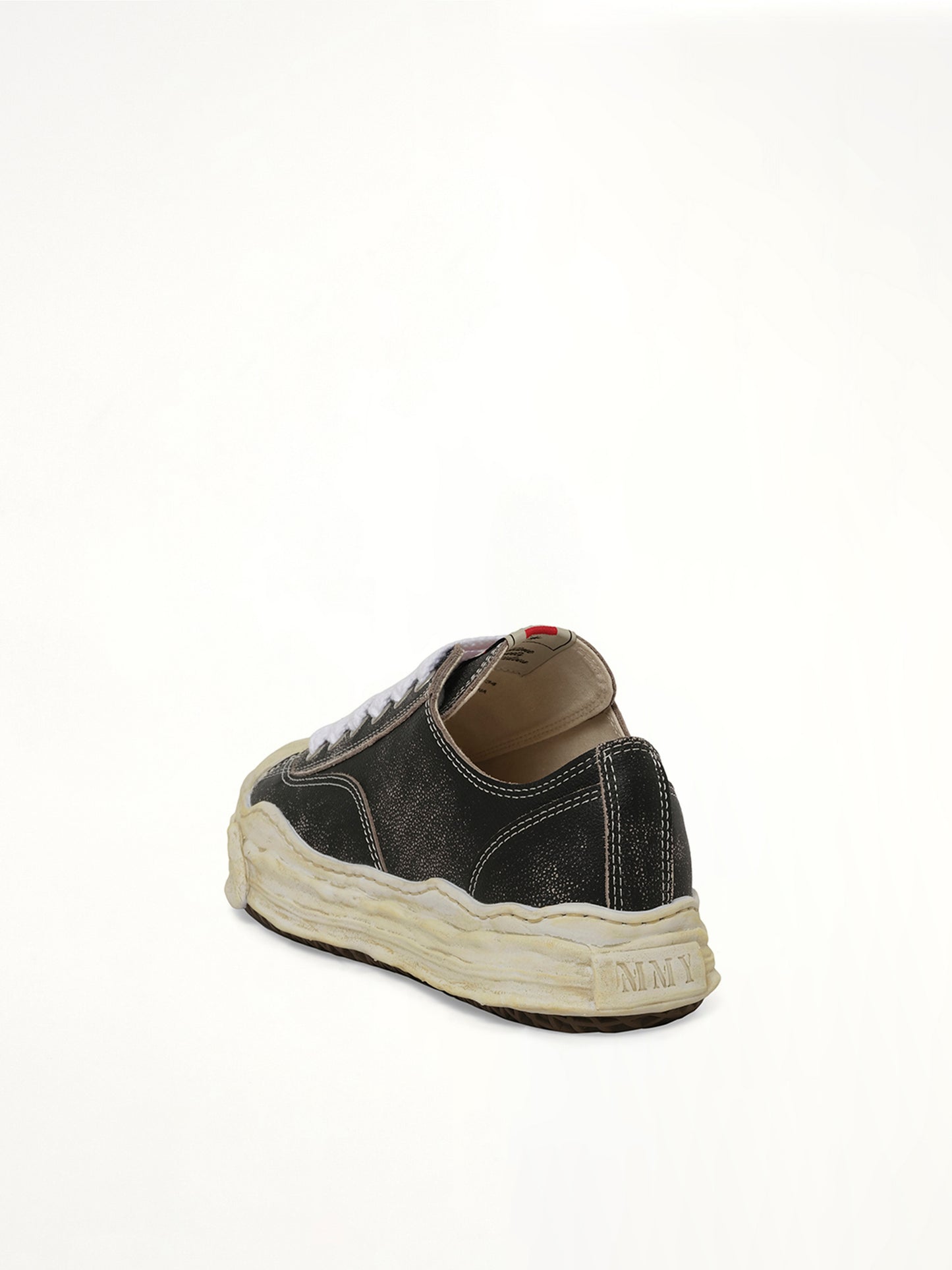 Hank OG Shrink Leather Sneaker in Black