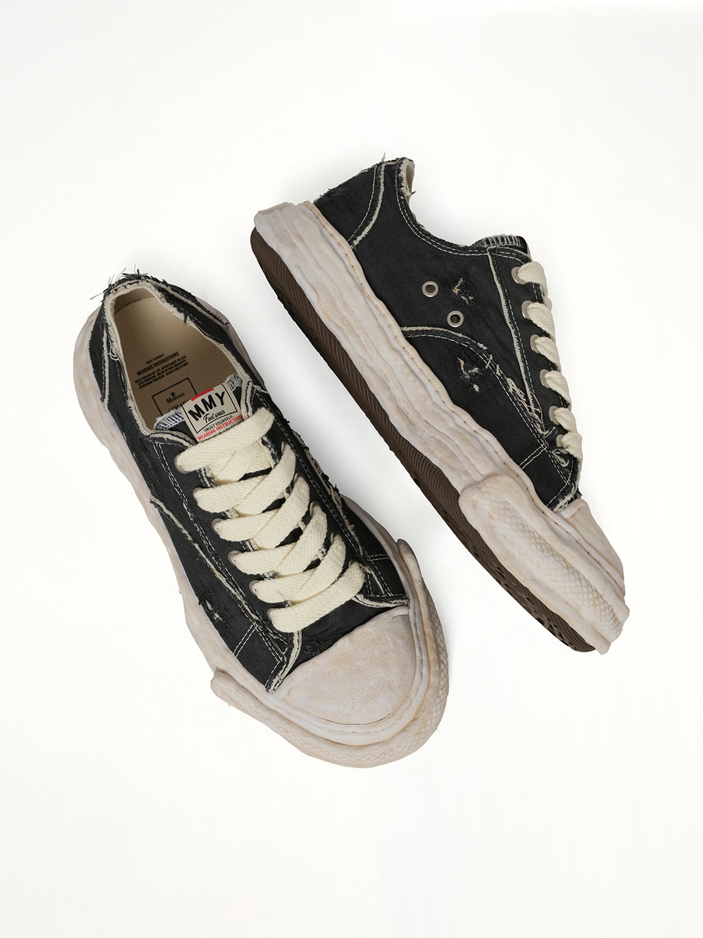 Peterson 23 OG Ripping & Dyeing Sneaker in Black