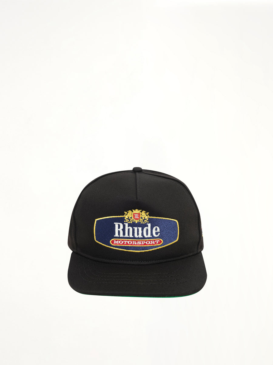 Racing Crest Hat in Black/Navy