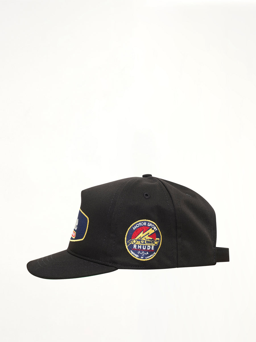 Racing Crest Hat in Black/Navy