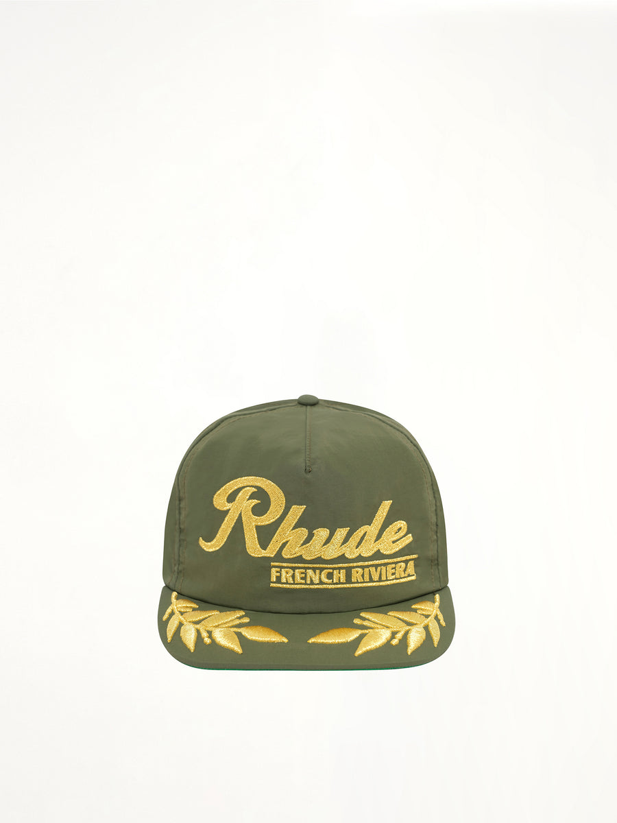 Rhude French Riviera Hat in Green/Gold