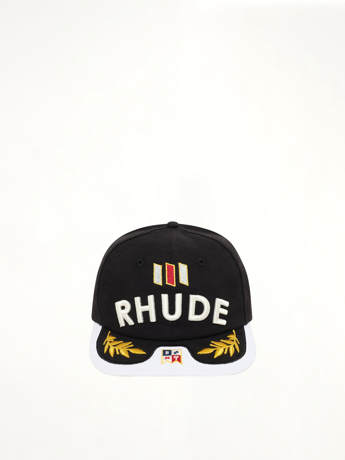 Souvenir Logo Hat in Black/White