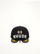 Souvenir Logo Hat in Black/White