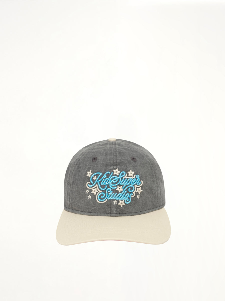 Stars Snapback Hat in Gray