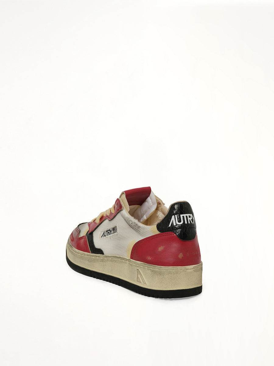 Super Vintage Sneaker in White/Red