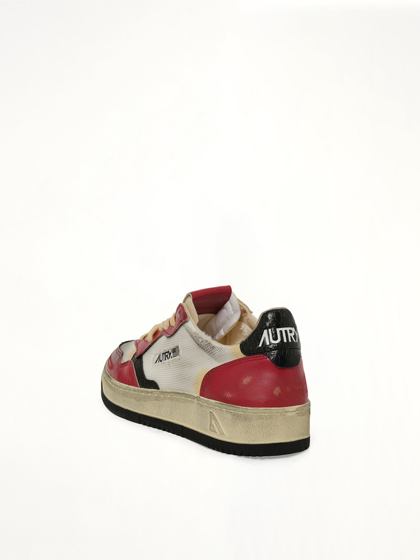 Super Vintage Sneaker in White/Red