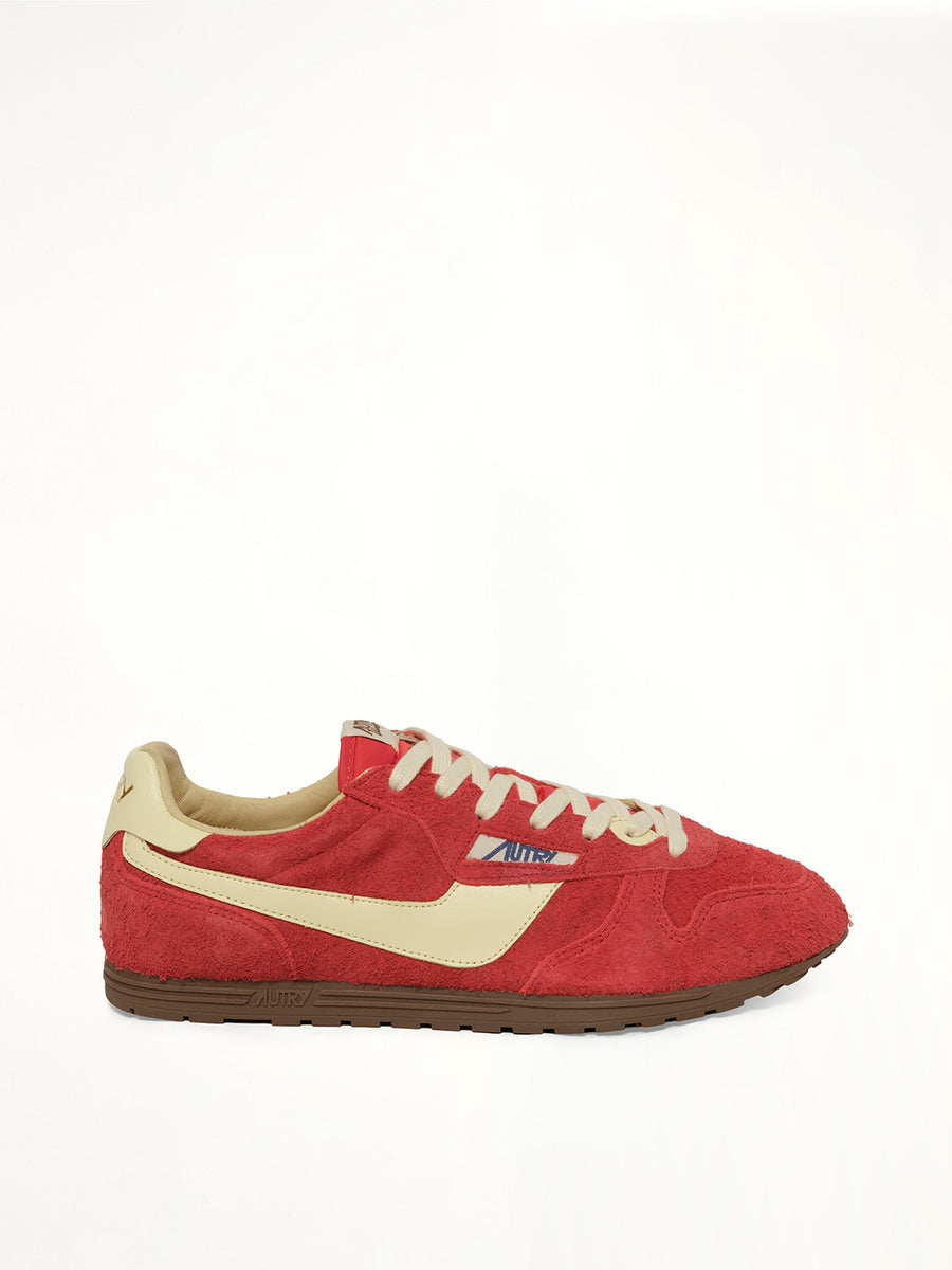 Windspin Low Sneaker in Red/Rutabaga