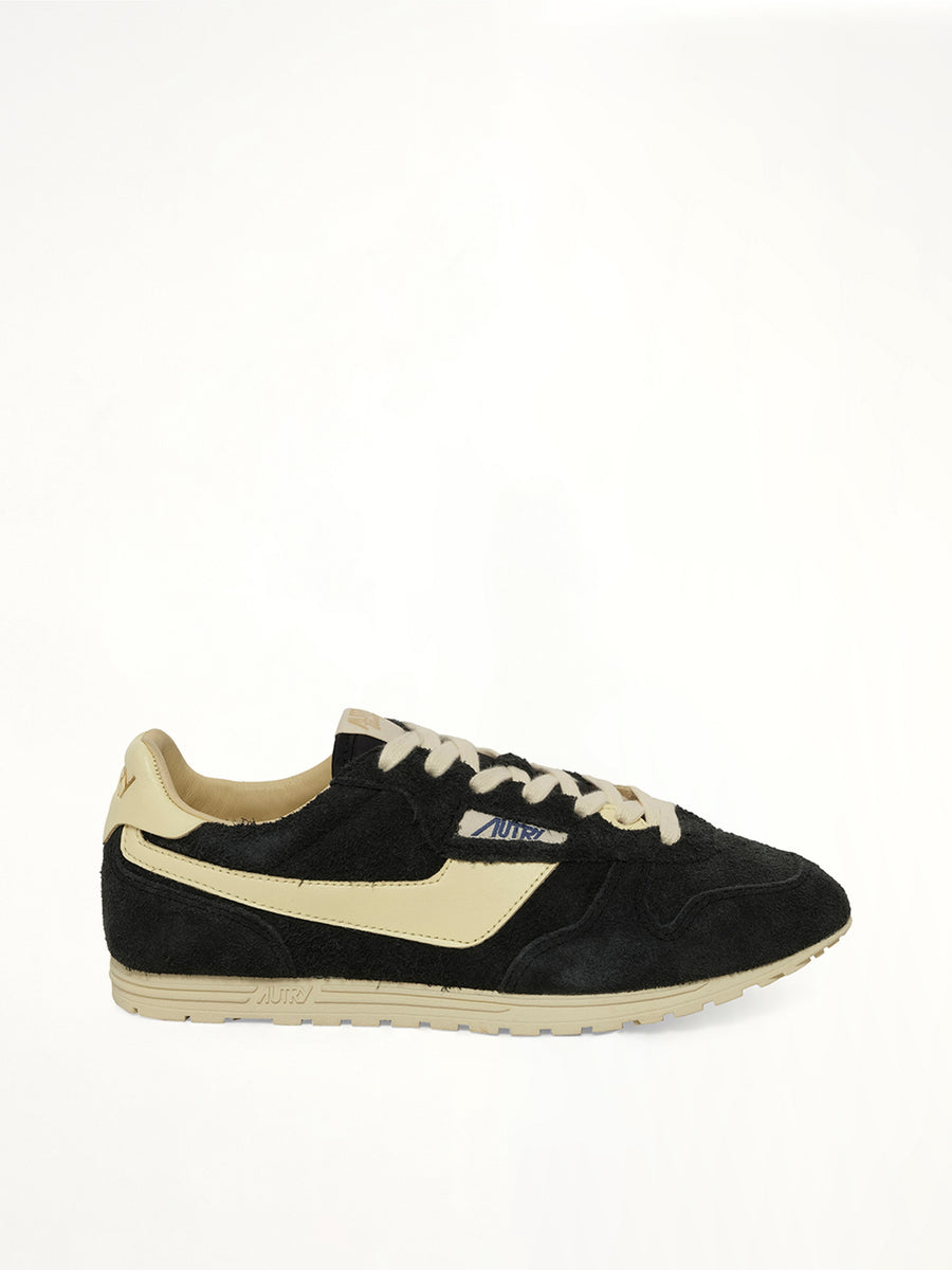 Windspin Low Sneaker in Black/Rutabaga