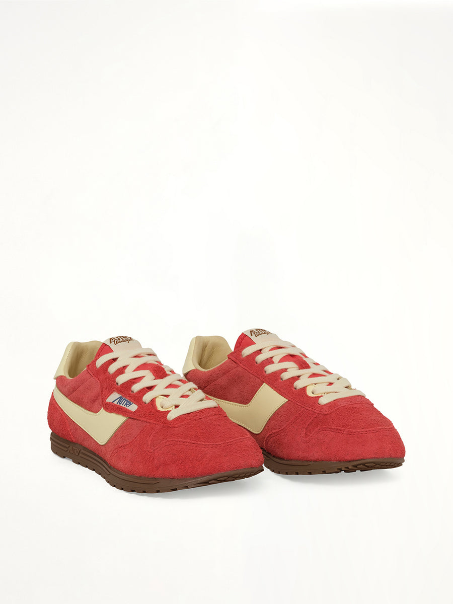 Windspin Low Sneaker in Red/Rutabaga