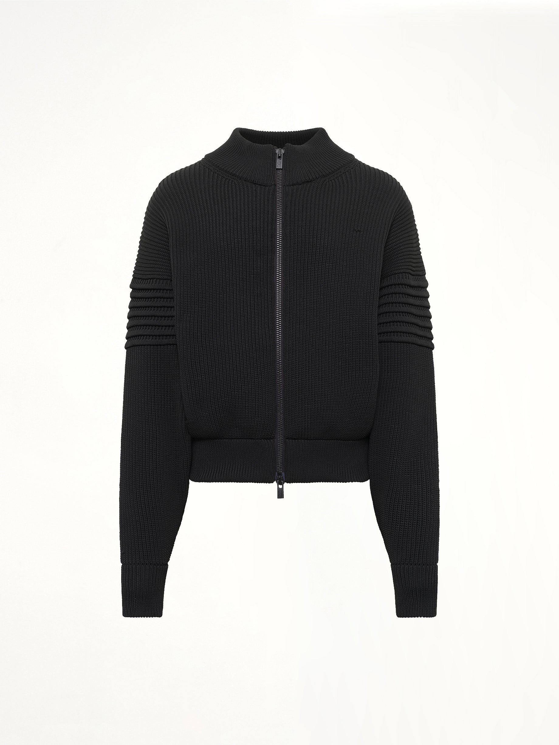 Low Gauge Zip Blouson in Black