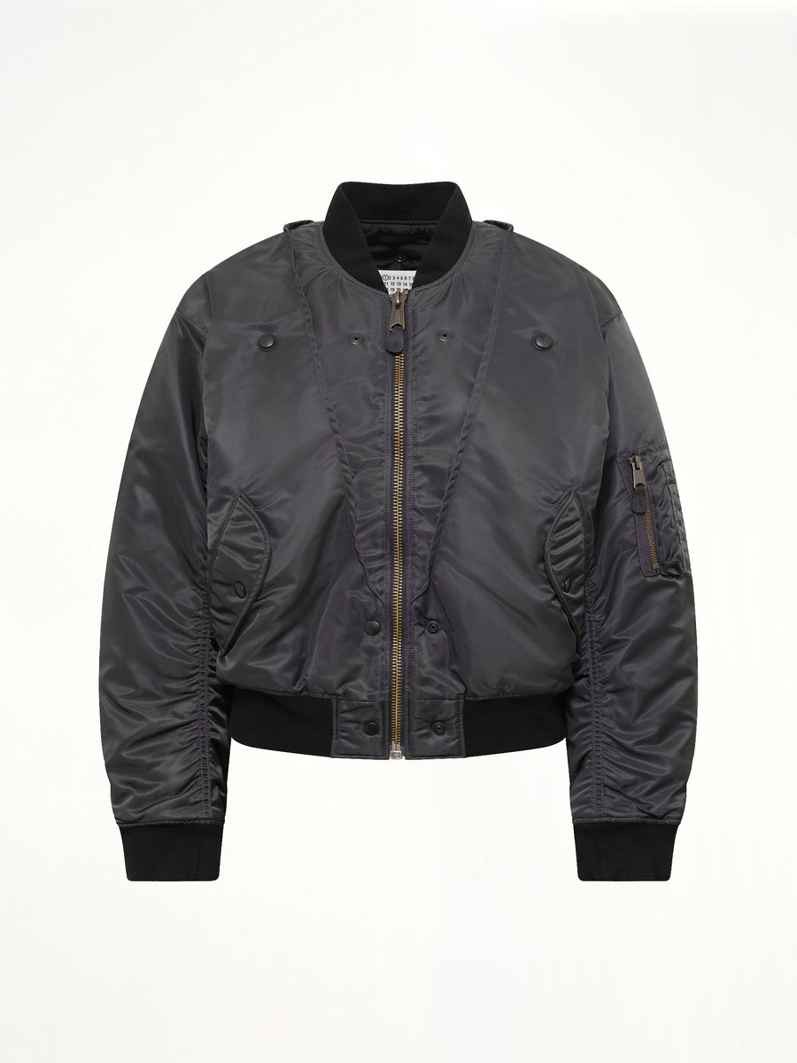 Reversible Bomber in Dark grey