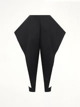 Tailored Viscose Triangle Pants in Black