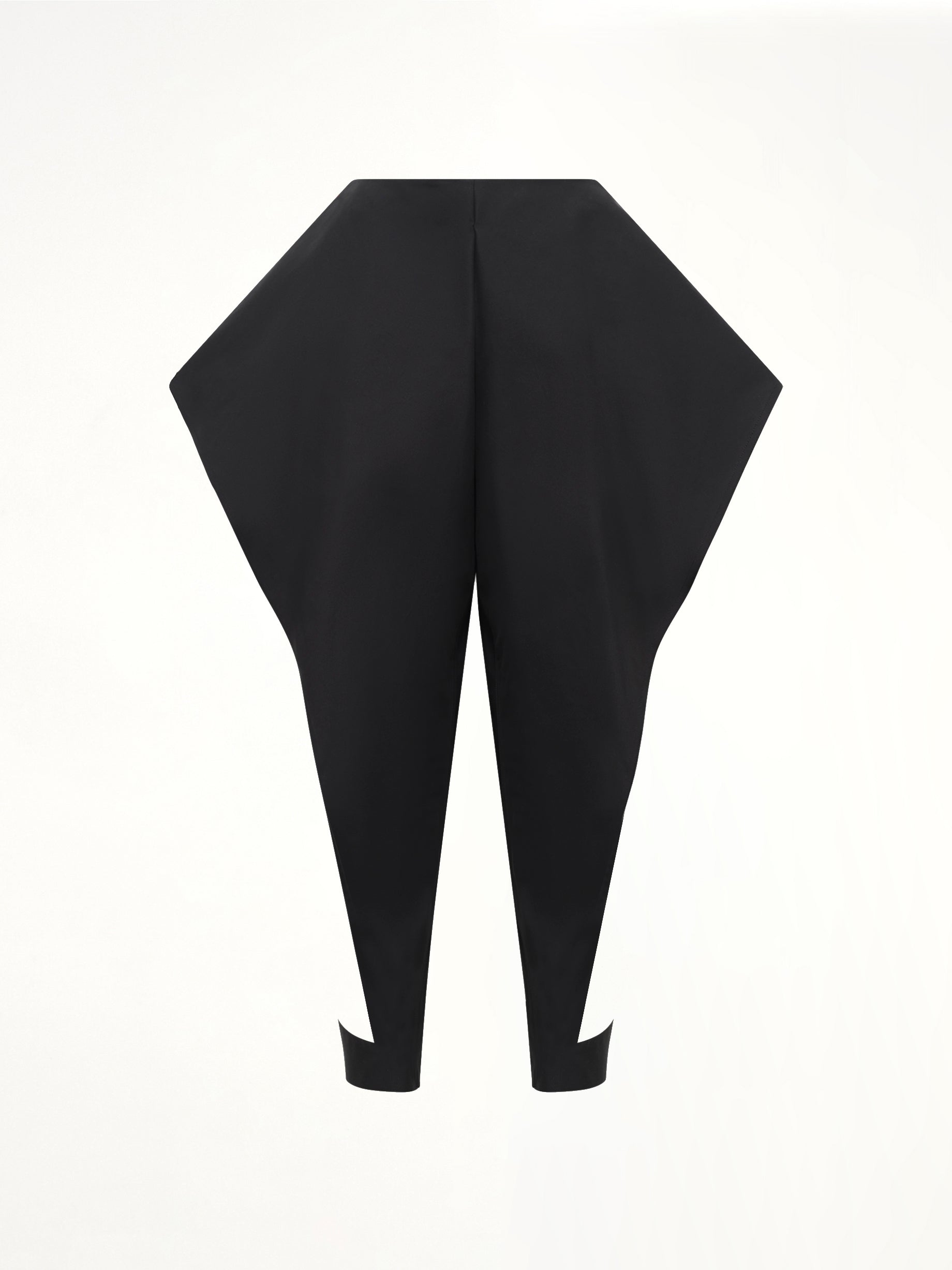 Tailored Viscose Triangle Pants in Black