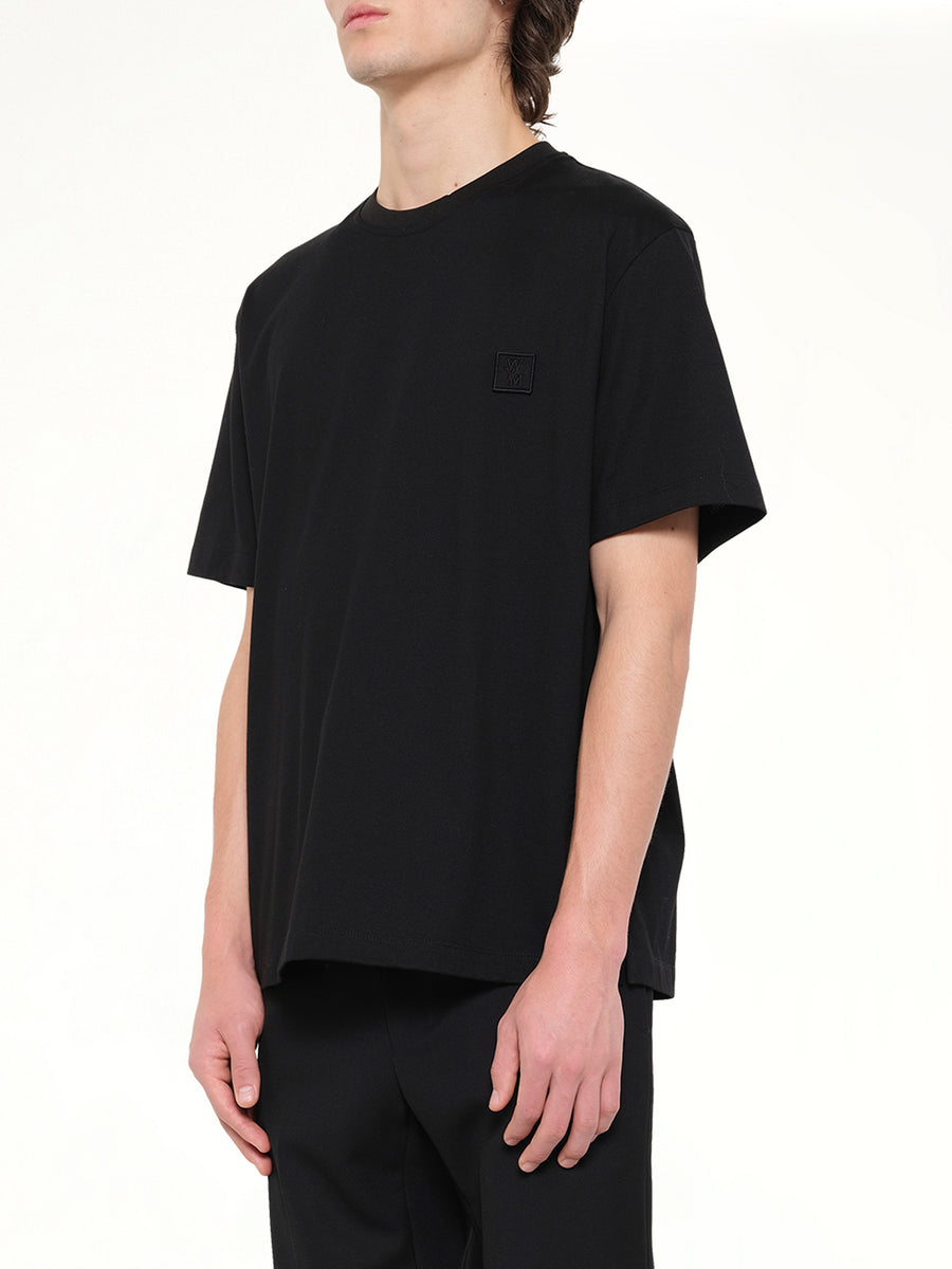 Flower Print T-Shirt in Black