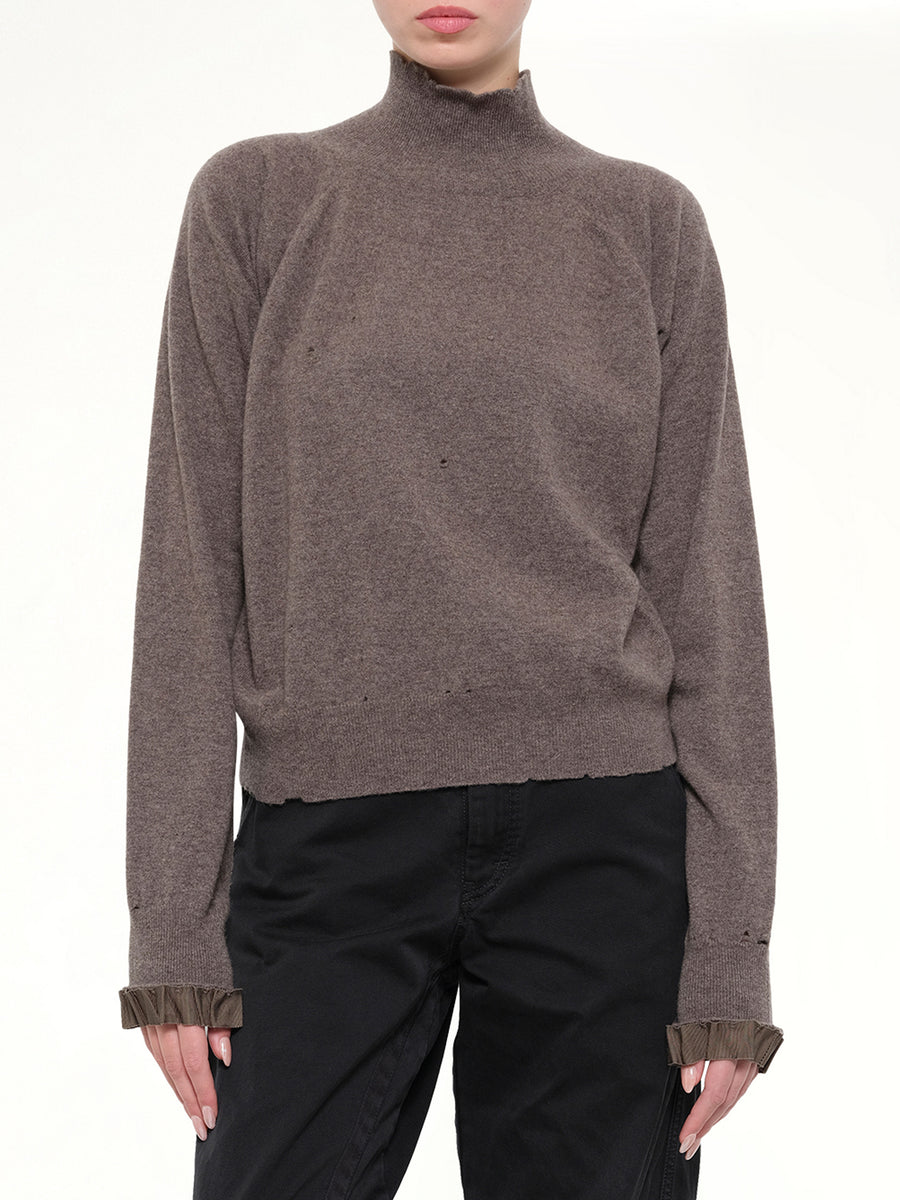 Lived-In Knitwear Turtleneck in Mud