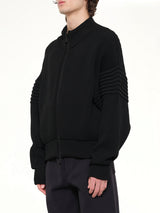 Low Gauge Zip Blouson in Black