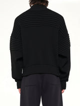Low Gauge Zip Blouson in Black