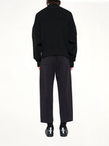 Low Gauge Zip Blouson in Black