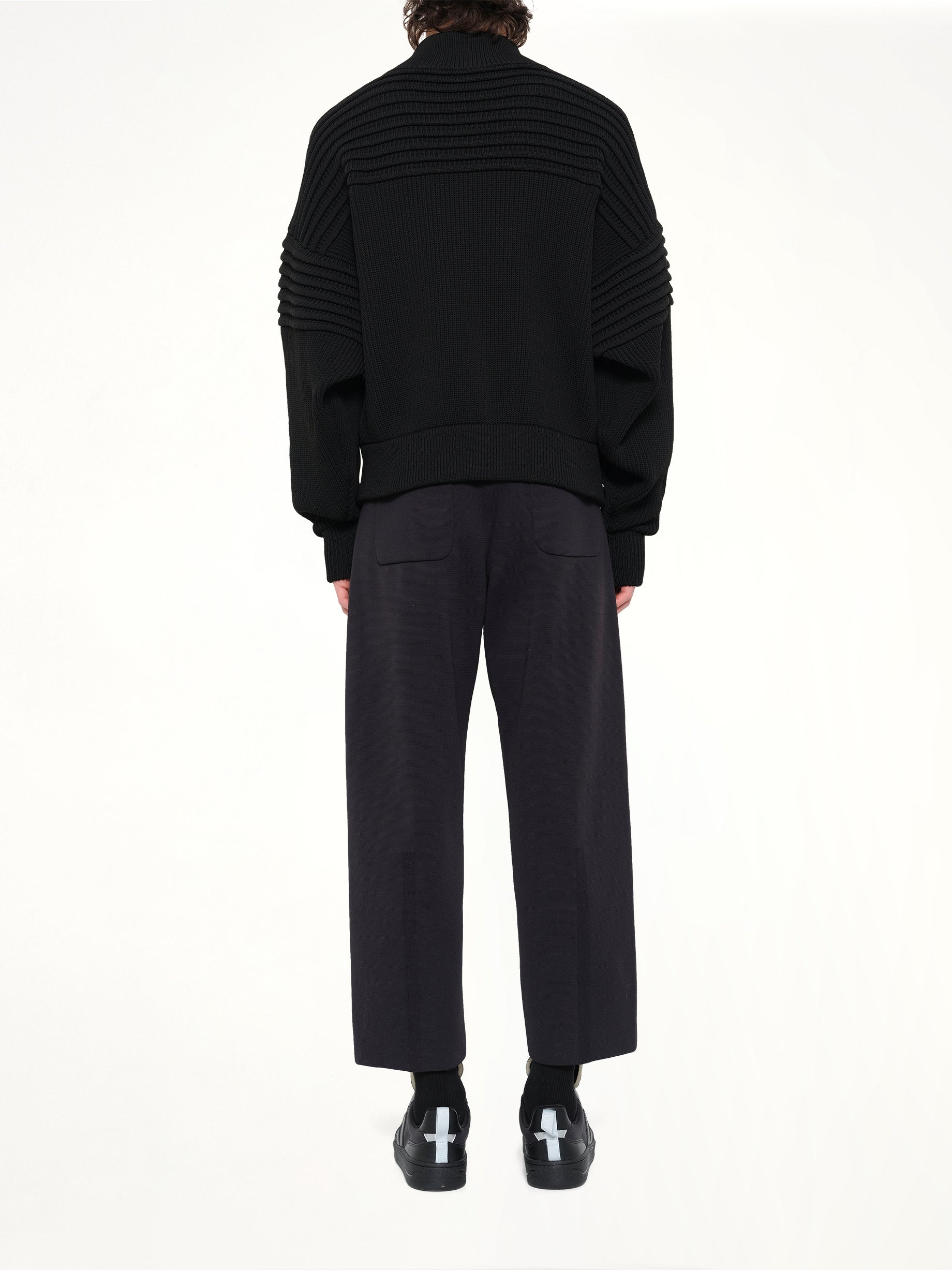 Low Gauge Zip Blouson in Black