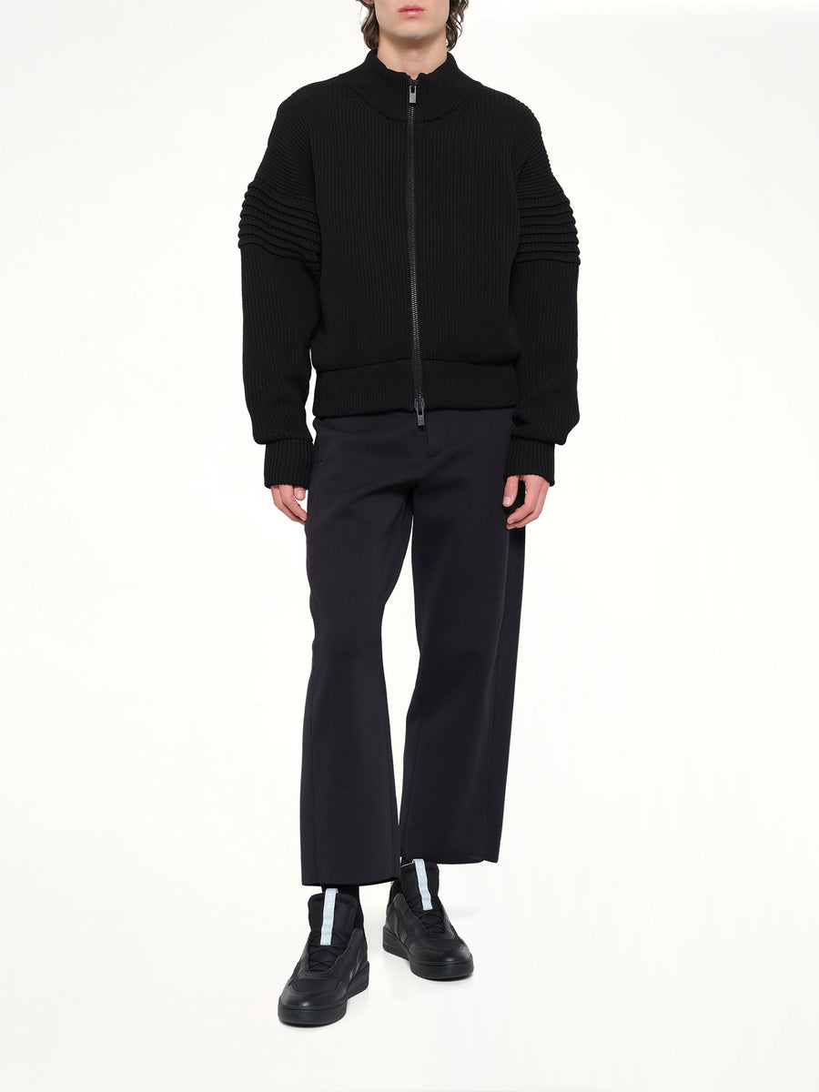Low Gauge Zip Blouson in Black