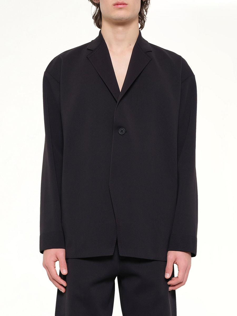 Milan Boxy Tailored Jacket in Black