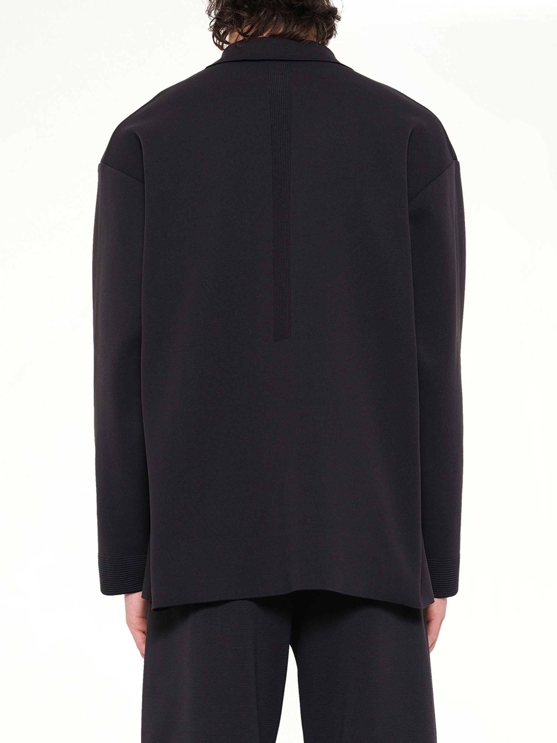 Milan Boxy Tailored Jacket in Black