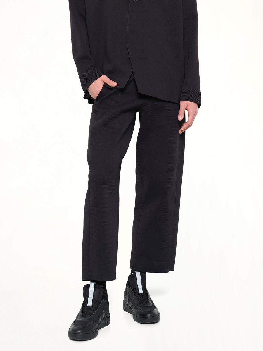 Milan Curved Pants in Black