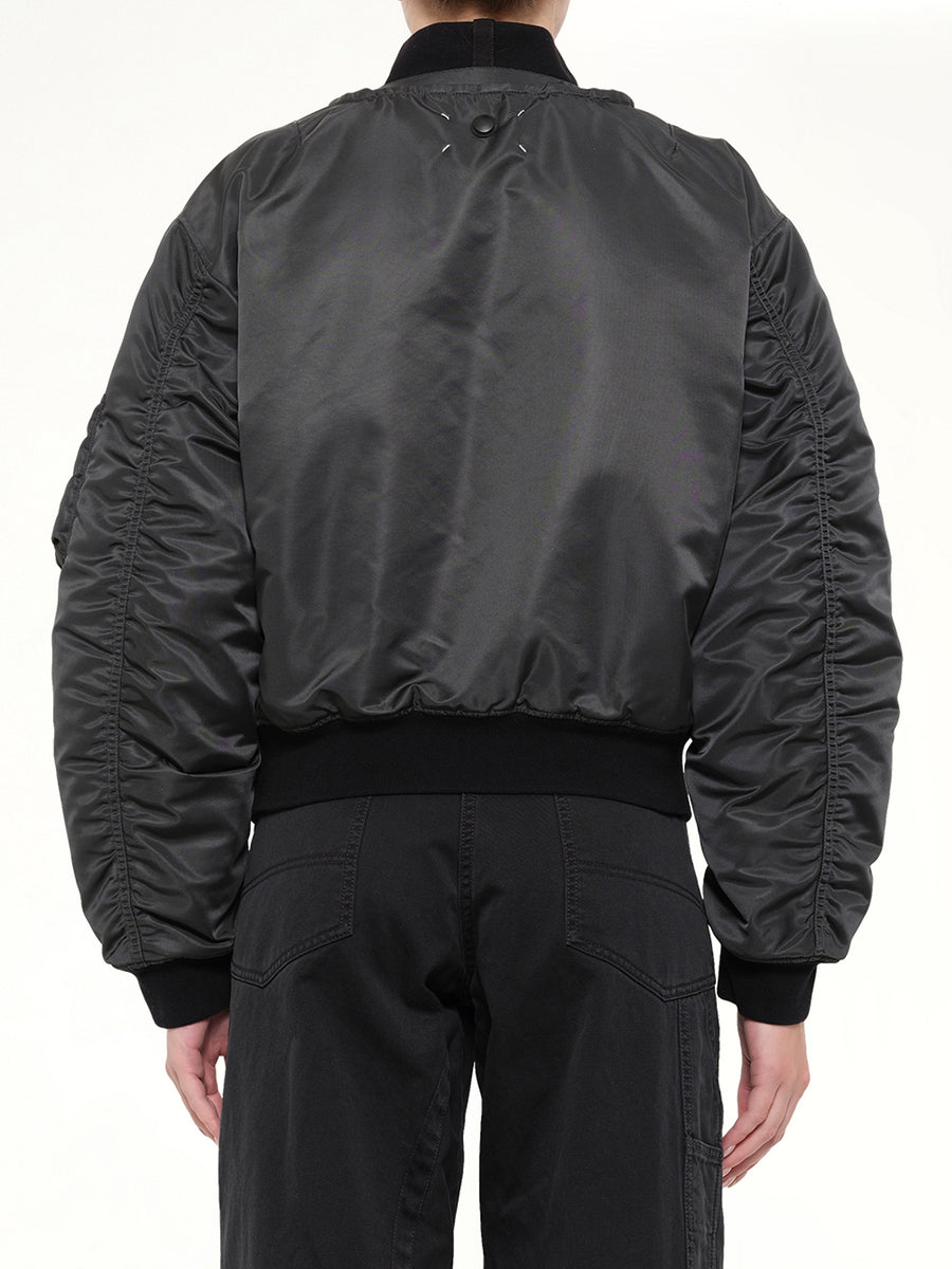 Reversible Bomber in Dark grey
