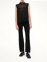 Soft Portrait Tight Flare Pants in Black