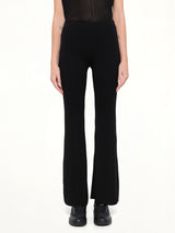 Soft Portrait Tight Flare Pants in Black
