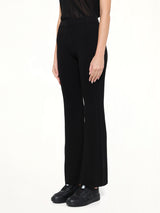 Soft Portrait Tight Flare Pants in Black