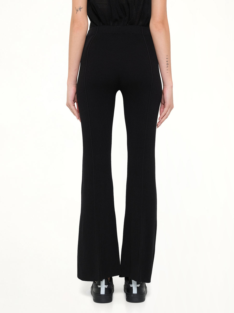Soft Portrait Tight Flare Pants in Black
