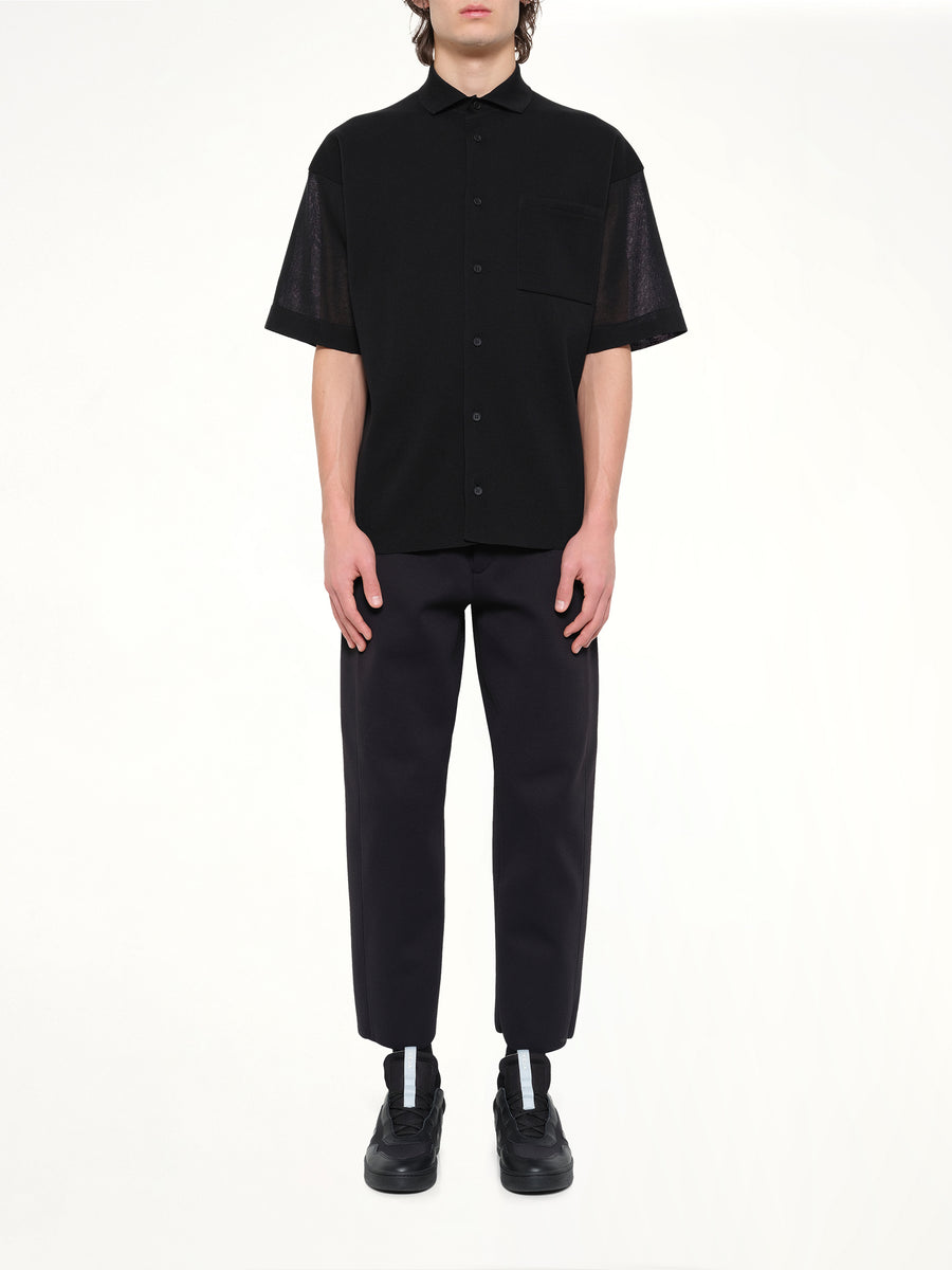 TC Milan Short Sleeve Shirt in Black