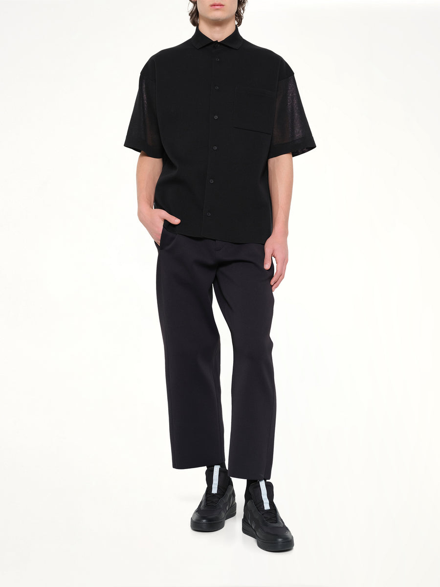 TC Milan Short Sleeve Shirt in Black