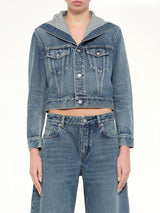 Trucker Denim Jacket in Handsand Wash