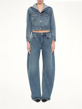 Trucker Denim Jacket in Handsand Wash