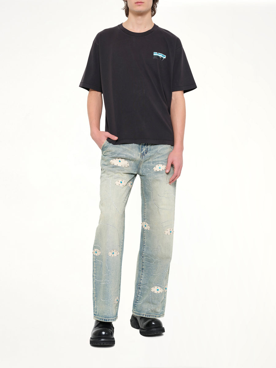 KS Chrome T-Shirt in Washed Black