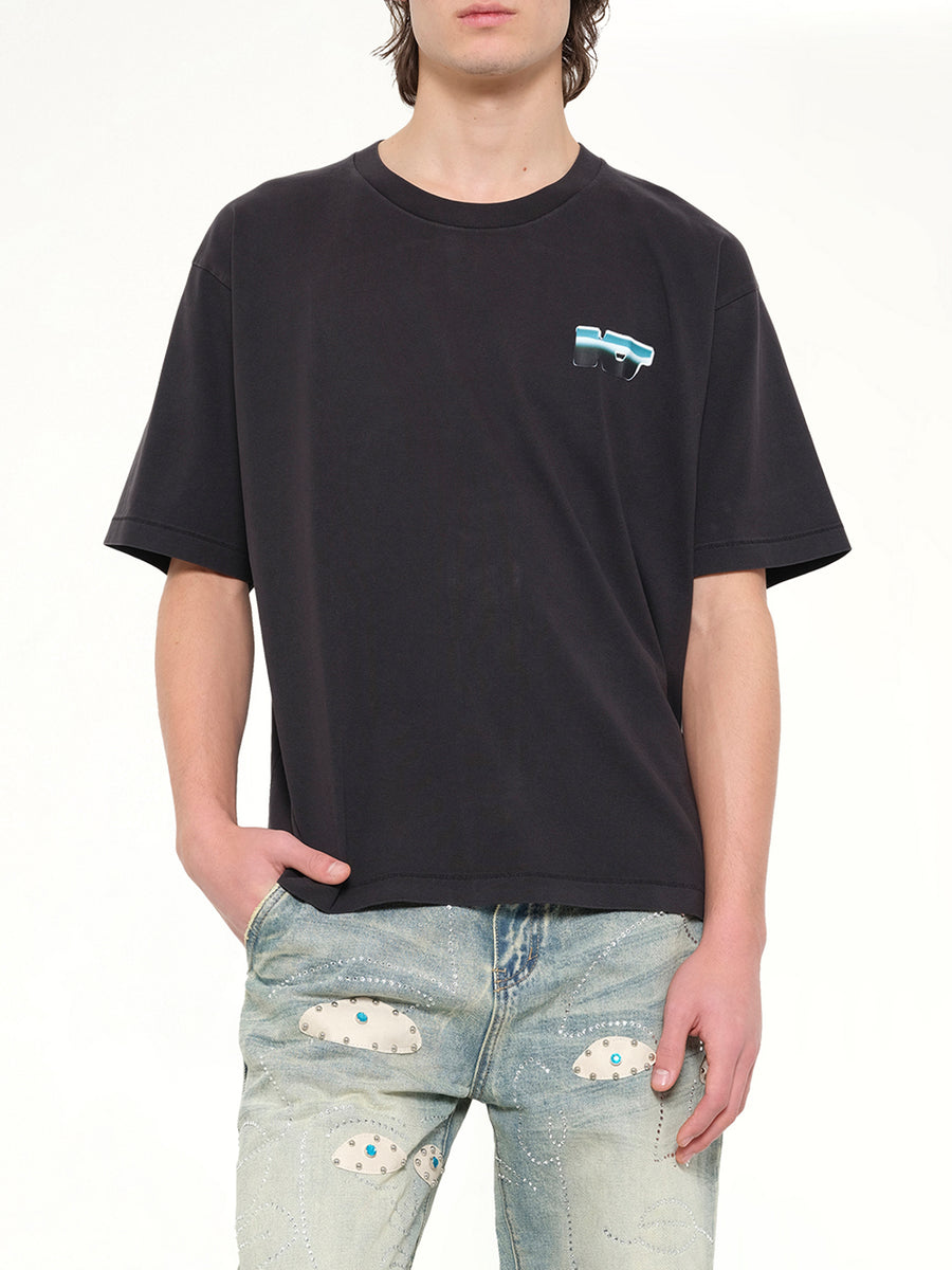 KS Chrome T-Shirt in Washed Black