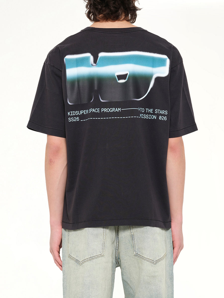 KS Chrome T-Shirt in Washed Black
