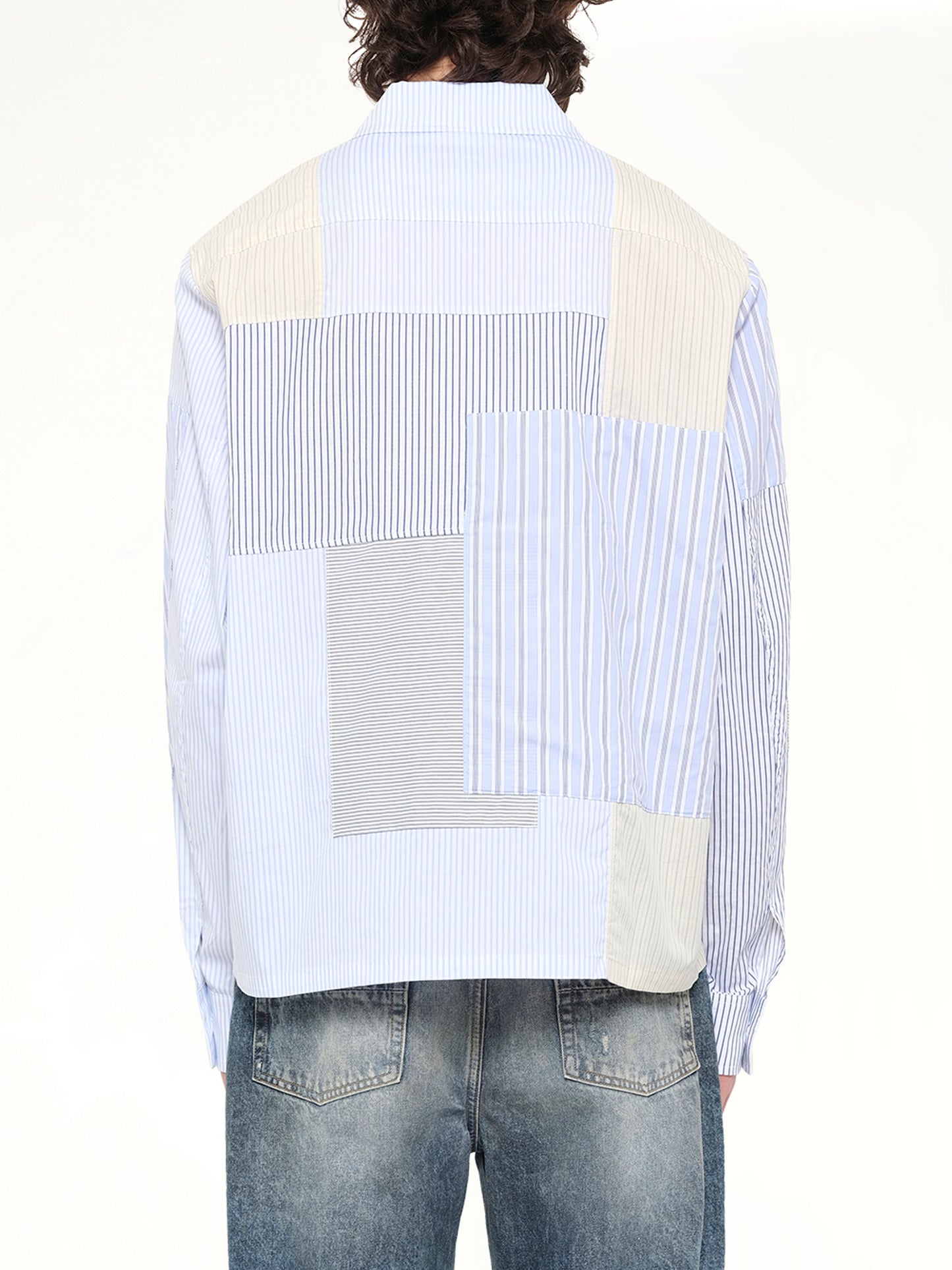 Patchwork Overshirt in Multicolour