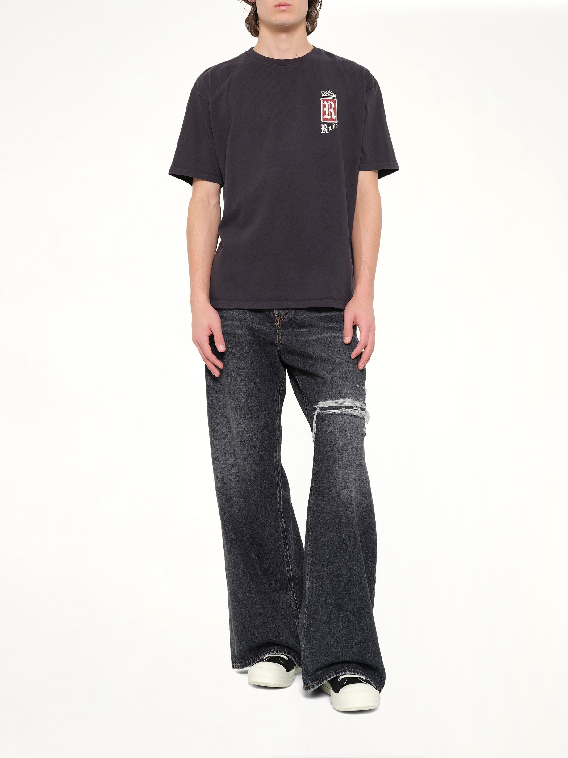 RHUDE Rhude Fumar 91 T-Shirt in Vintage Black Full Reference from MARAIS