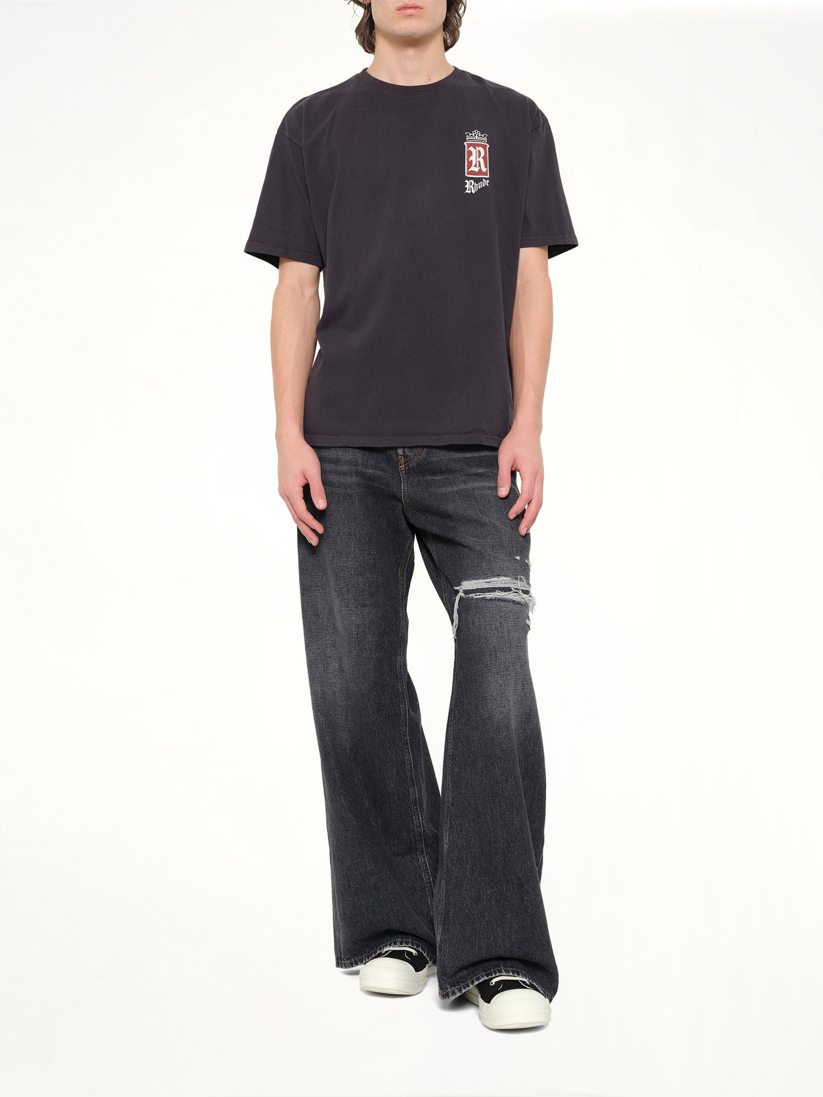 Rhude Fumar 91 T-Shirt in Vintage Black