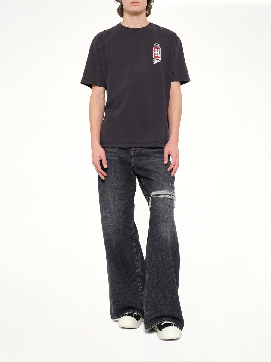 Rhude Fumar 91 T-Shirt in Vintage Black
