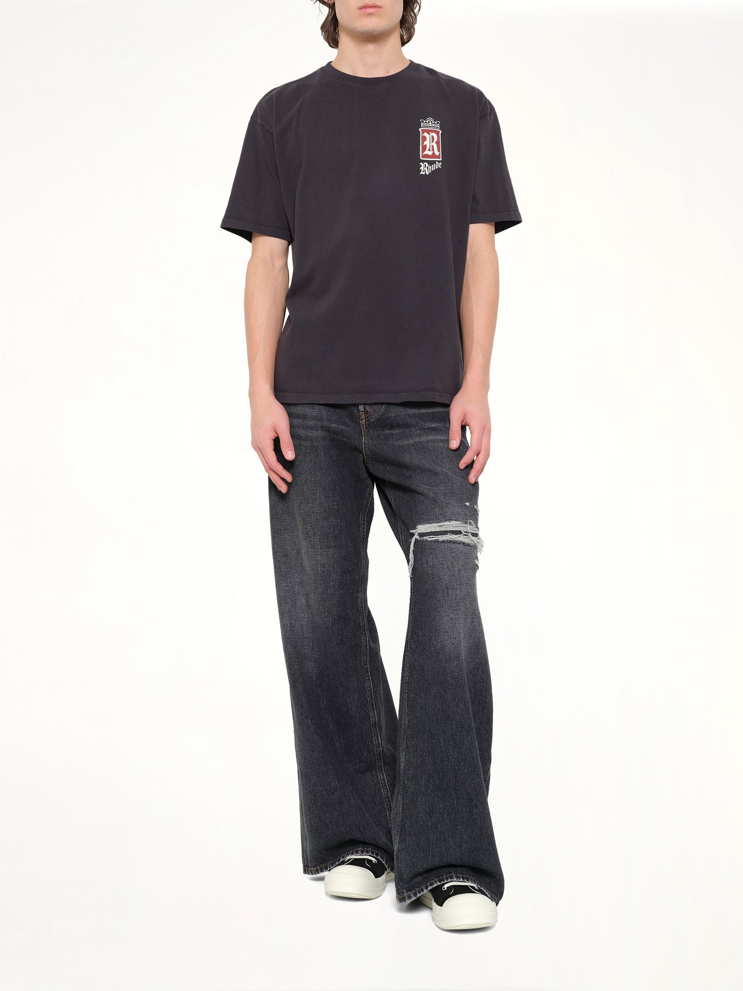 Rhude Fumar 91 T-Shirt in Vintage Black