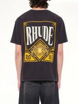 ヴィンテージブラックのRhude Playing Card Tシャツ